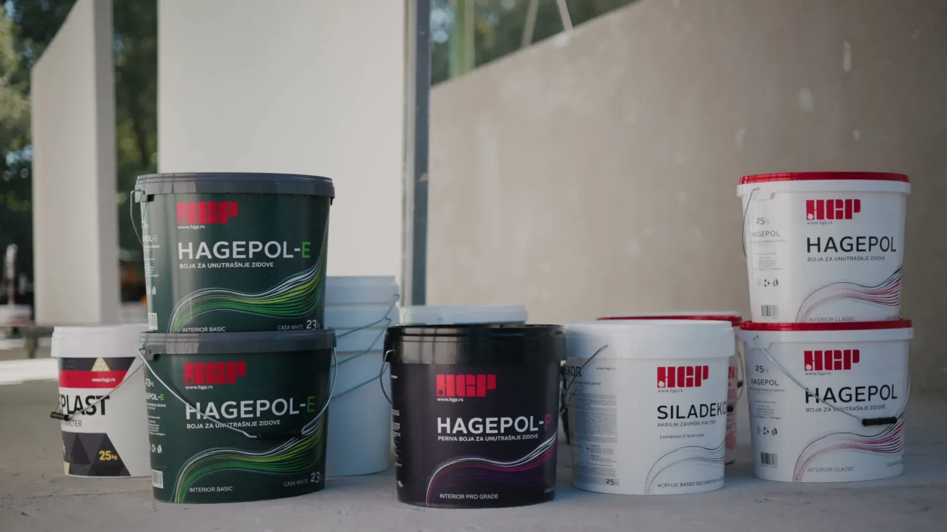 HGP building materials and technical presentation lineup